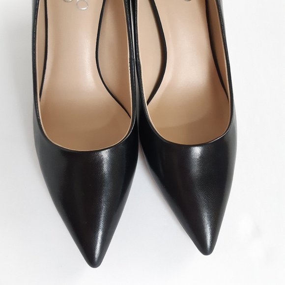 NEW | Franco Sarto | Black Leather Pumps 6M - Picture 4 of 9